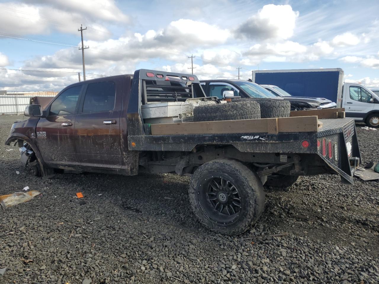 2015 RAM 3500 VIN 3C63R3JL0FG535225 Copart auction photo, front end / side damage thumbnail 2