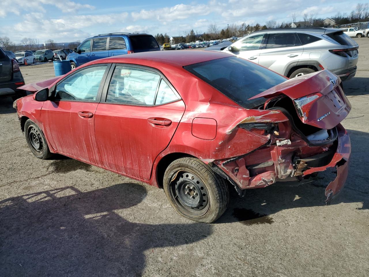 2016 Toyota Corolla VIN 2T1BURHE5GC645745 Copart auction photo, front end / rear end damage thumbnail 2