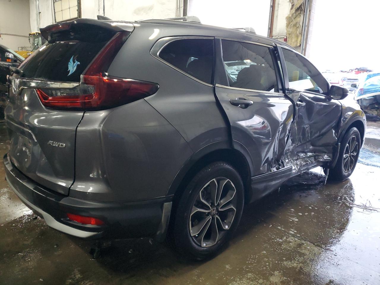 2020 Honda CR-V VIN 2HKRW2H80LH675561 Copart auction photo, side damage thumbnail 3