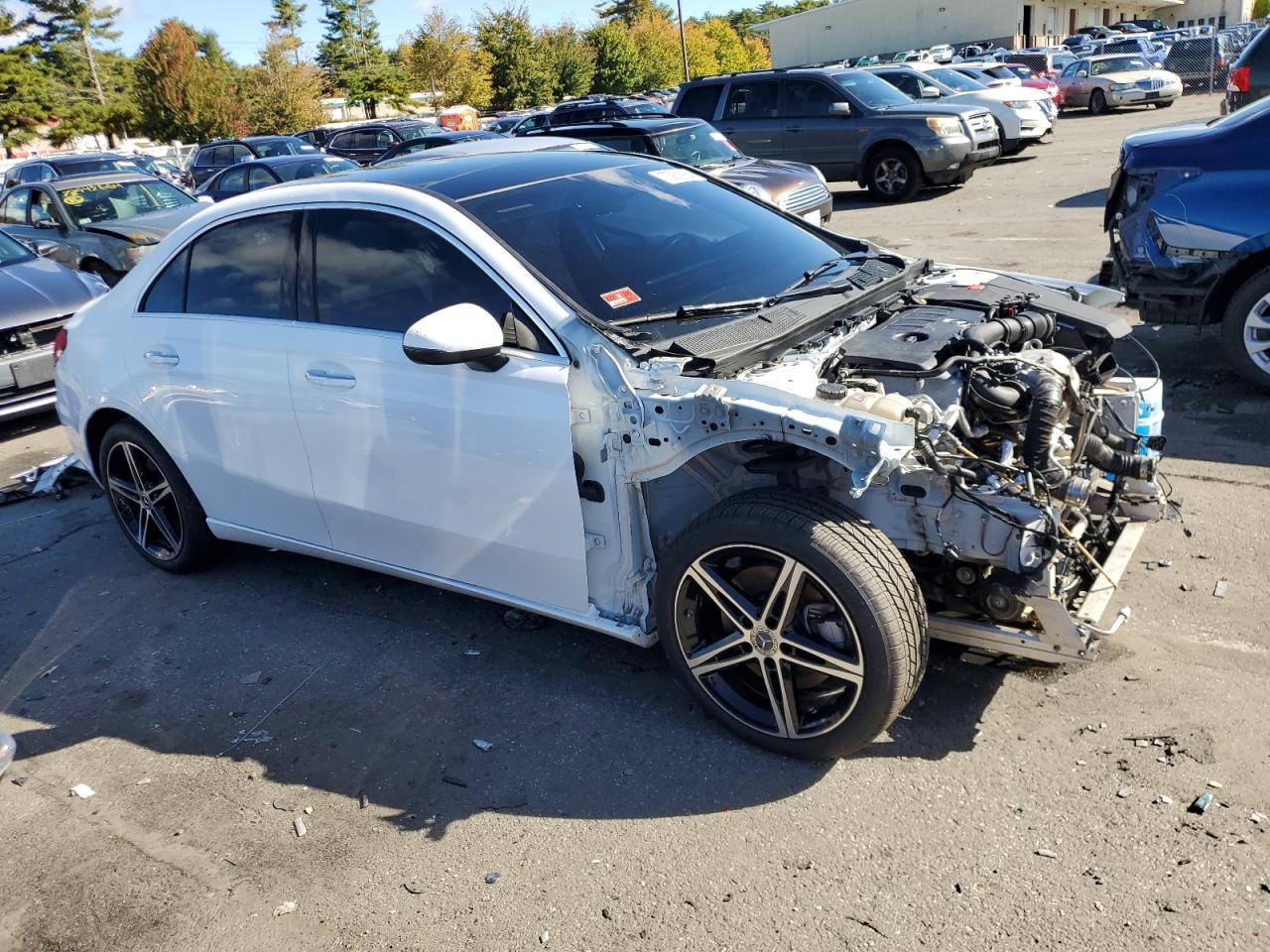 2022 Mercedes-Benz A-klasse VIN W1K3G4FB4NJ328389 Copart auction photo, front end / undercarriage damage thumbnail 4