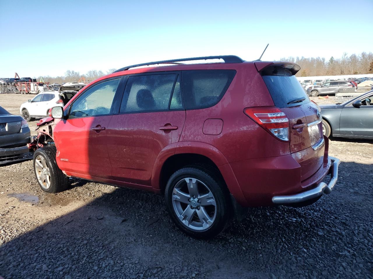 2011 Toyota RAV 4 VIN JTMRK4DVXB5099298 Copart auction photo, front end / side damage thumbnail 2