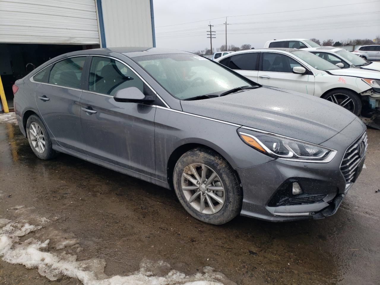 2019 Hyundai Sonata VIN 5NPE24AF4KH734186 Copart auction photo, undercarriage / front end damage thumbnail 4