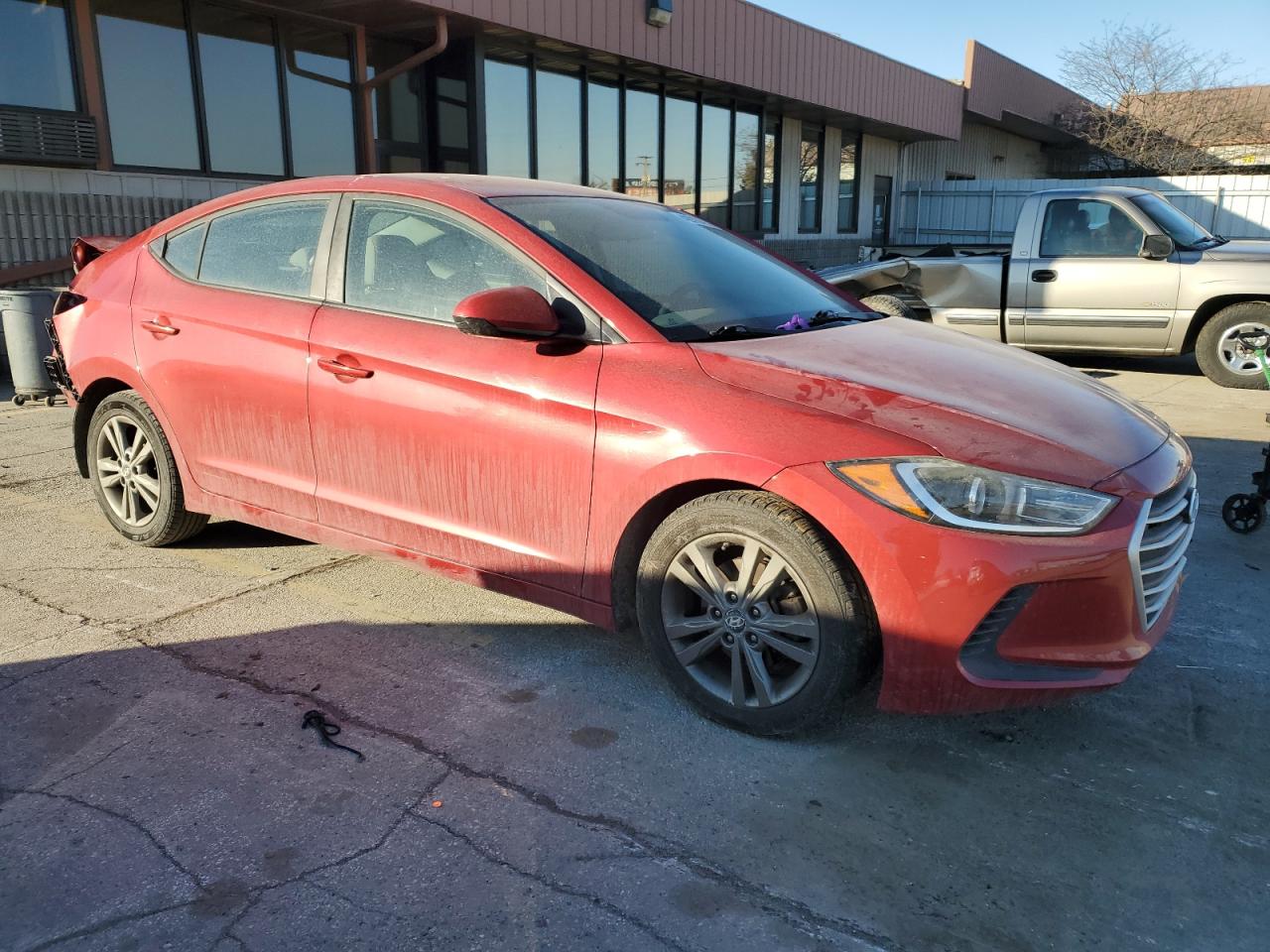 2018 Hyundai Elantra VIN 5NPD84LF6JH239462 Copart auction photo, rear end damage thumbnail 4