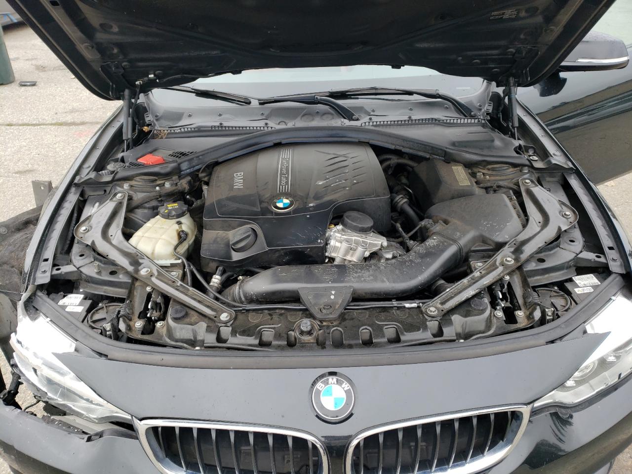 2014 BMW 4er VIN WBA3T3C51EP737796 Copart auction photo, front end / side damage thumbnail 11