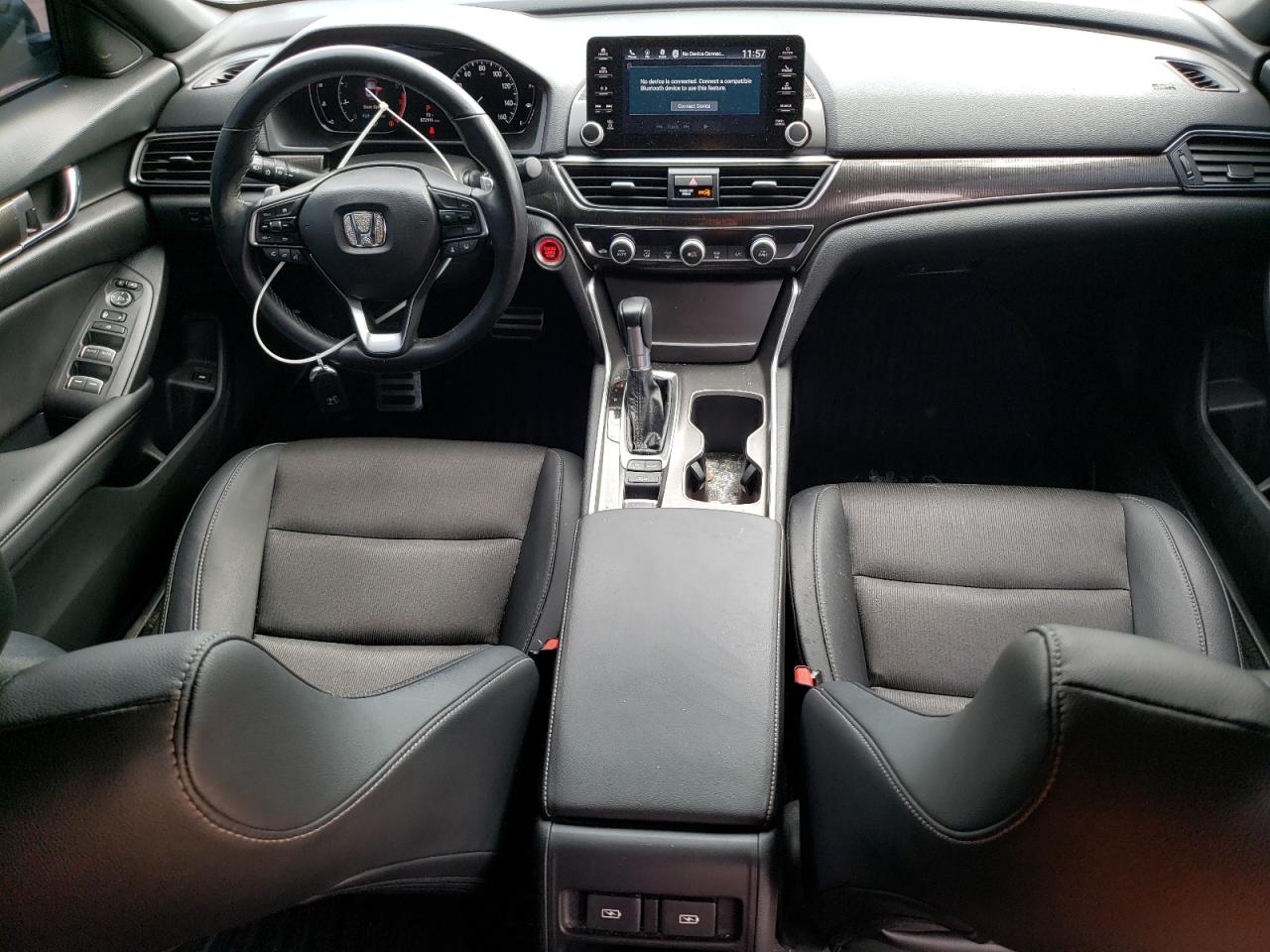 2021 Honda Accord VIN 1HGCV1F3XMA098512 Copart auction photo, front end / top/roof damage thumbnail 8