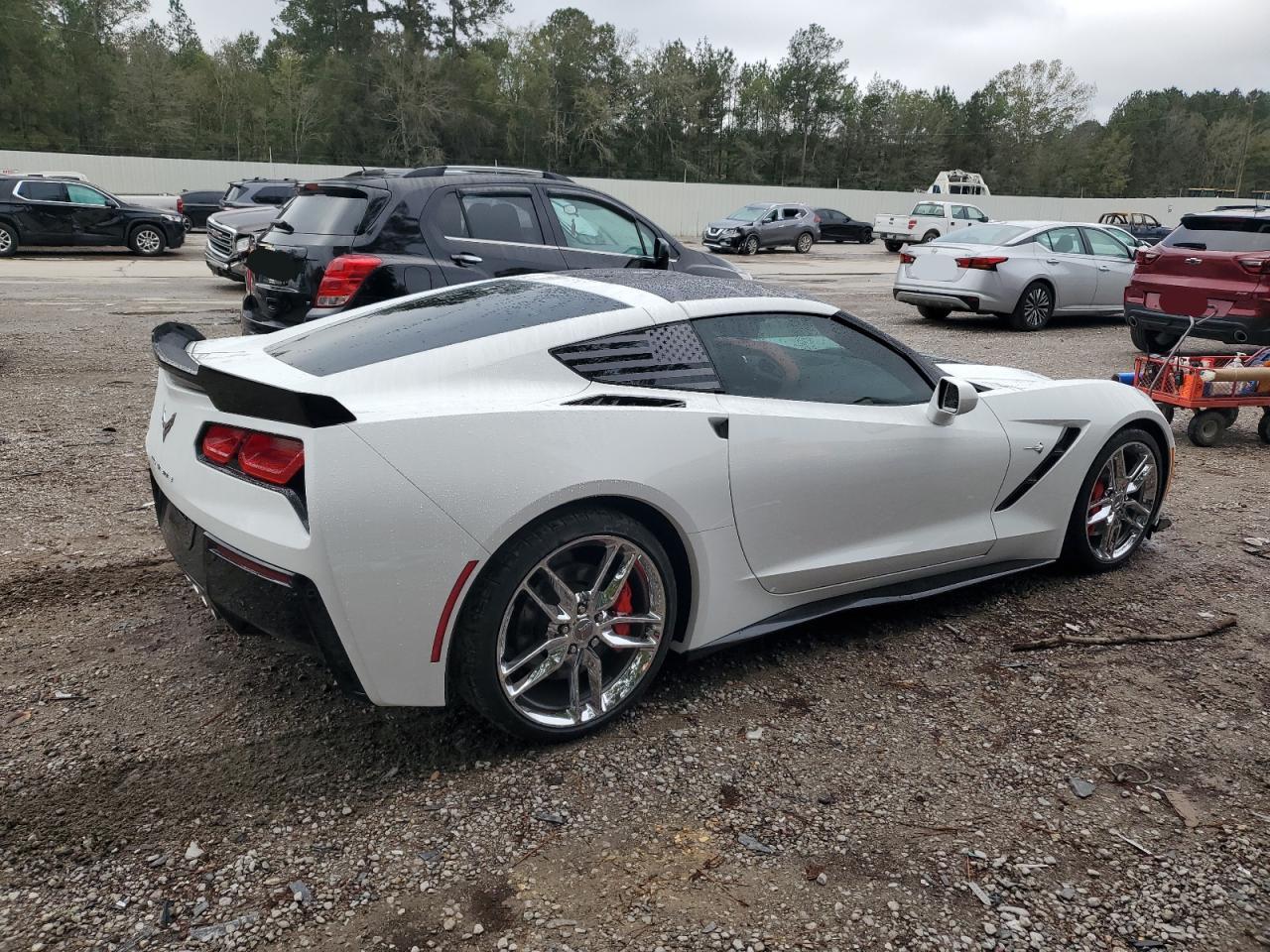 2014 Chevrolet Corvette VIN 1G1YM2D71E5125652 Copart auction photo, undercarriage damage thumbnail 3