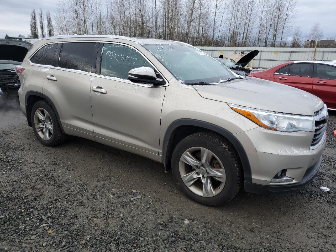 2014 Toyota Highlander VIN 5TDDKRFH2ES038377 Copart auction photo, side damage thumbnail 4