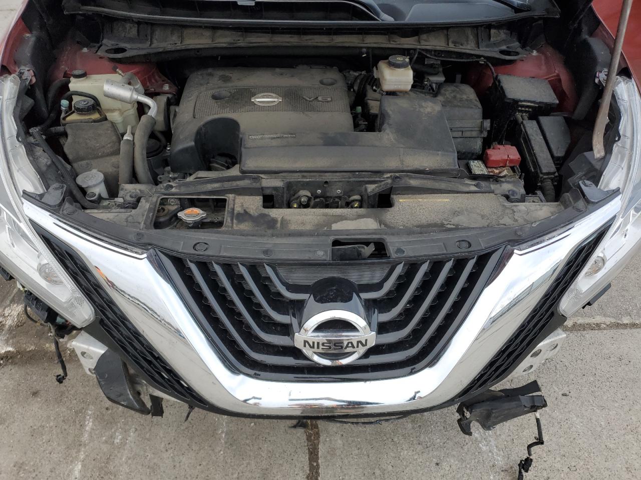 2015 Nissan Murano VIN 5N1AZ2MH1FN228103 Copart auction photo, front end / side damage thumbnail 13