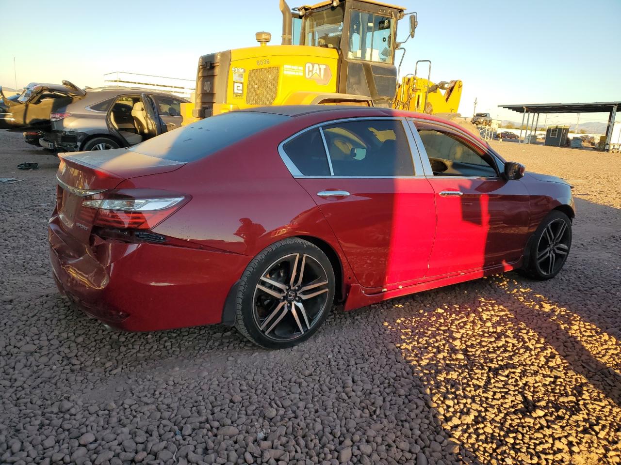 2017 Honda Accord VIN 1HGCR2F54HA293006 Copart auction photo, front end / rear end damage thumbnail 3