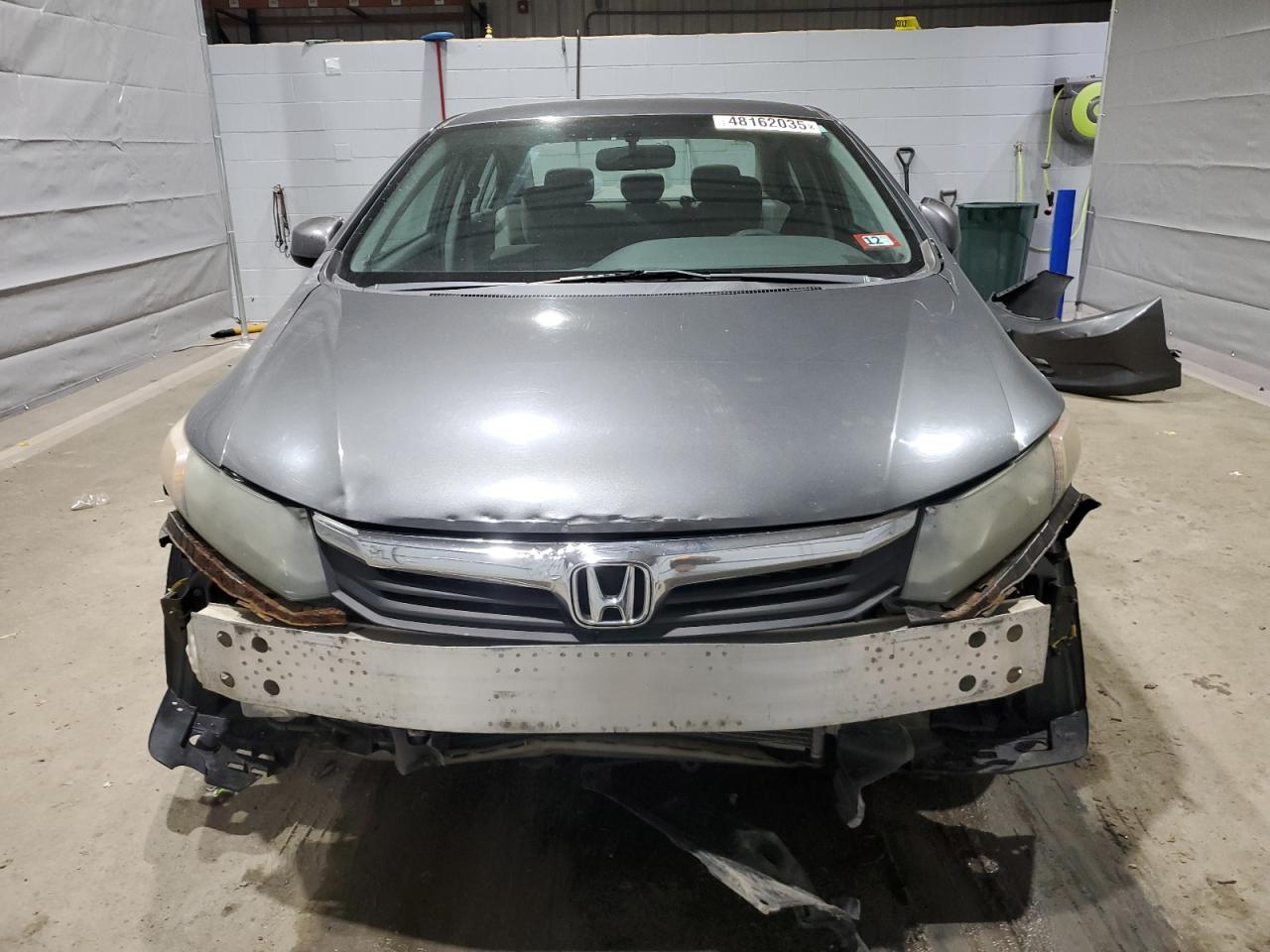 2012 Honda Civic VIN 2HGFB2F57CH300378 Copart auction photo, front end damage thumbnail 5