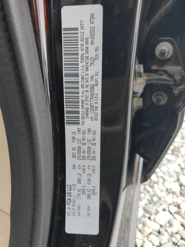 2019 RAM 1500 VIN 1C6SRFFT7KN525962 Copart auction photo, all over damage thumbnail 13