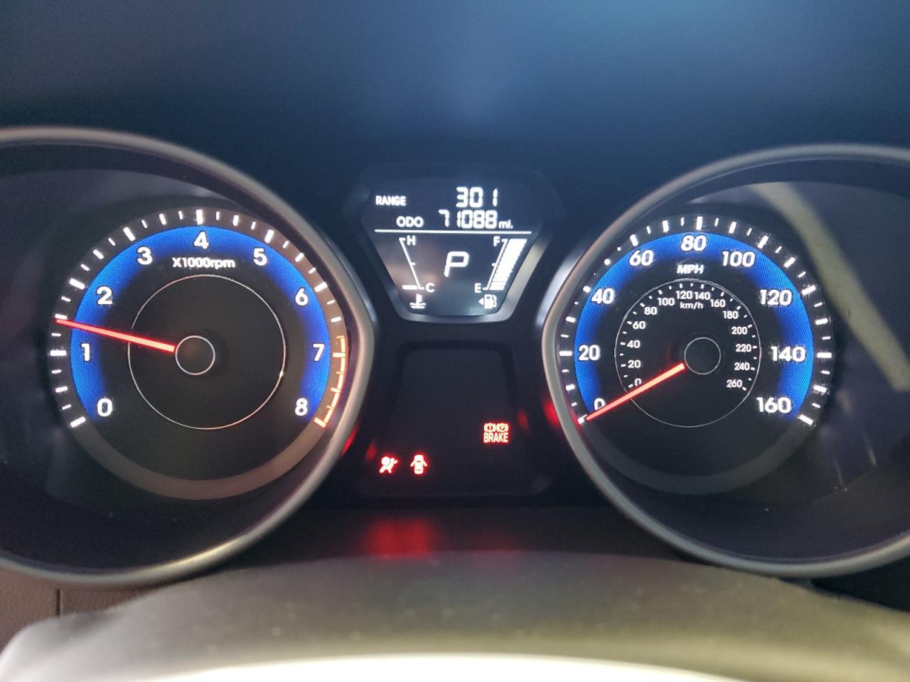 2013 Hyundai Elantra VIN KMHDH4AEXDU955846 Copart auction photo, vandalism damage thumbnail 9