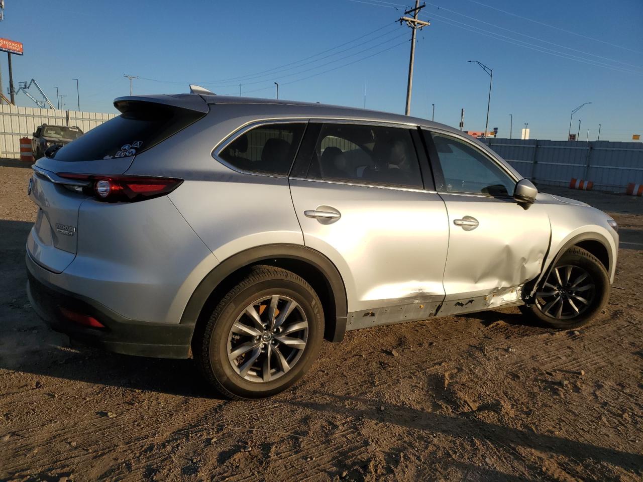 2021 Mazda CX-9 VIN JM3TCBCY0M0522027 Copart auction photo, front end / side damage thumbnail 3