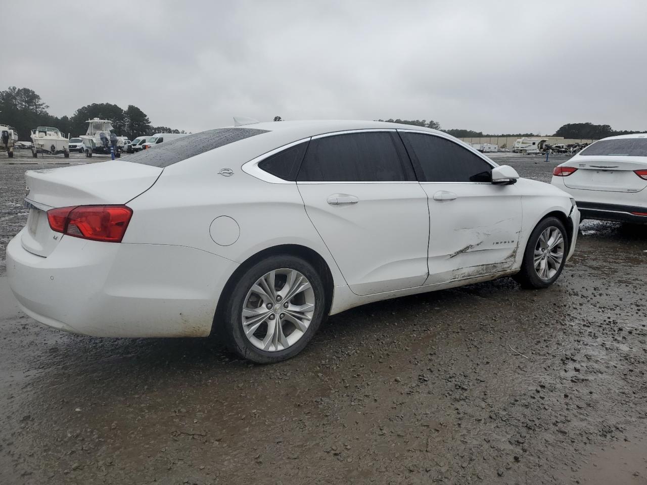 2015 Chevrolet Impala VIN 1G1115SL8FU133072 Copart auction photo, front end / side damage thumbnail 3