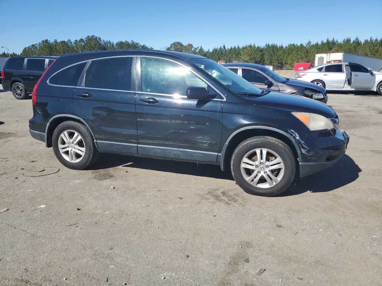 2011 Honda CR-V VIN JHLRE3H70BC012259 Copart auction photo, side damage thumbnail 4