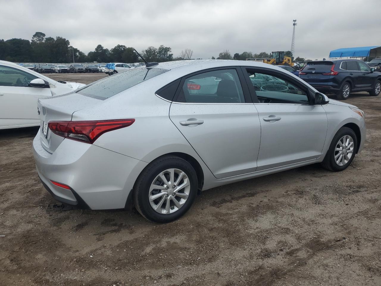 2021 Hyundai Accent VIN 3KPC24A60ME133890 Copart auction photo, side damage thumbnail 3
