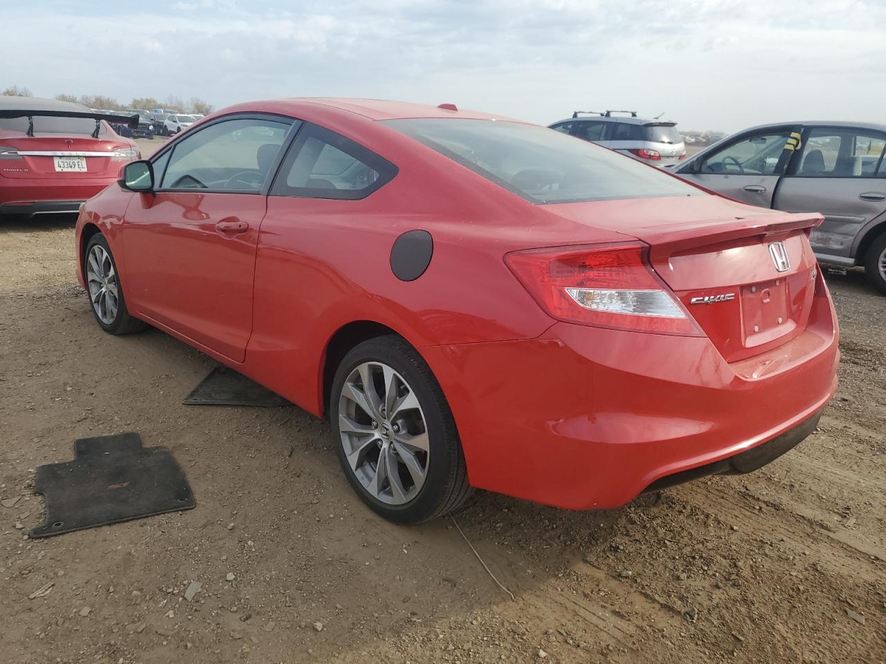 2012 Honda Civic VIN 2HGFG4A57CH701191 Copart auction photo, side / front end damage thumbnail 2