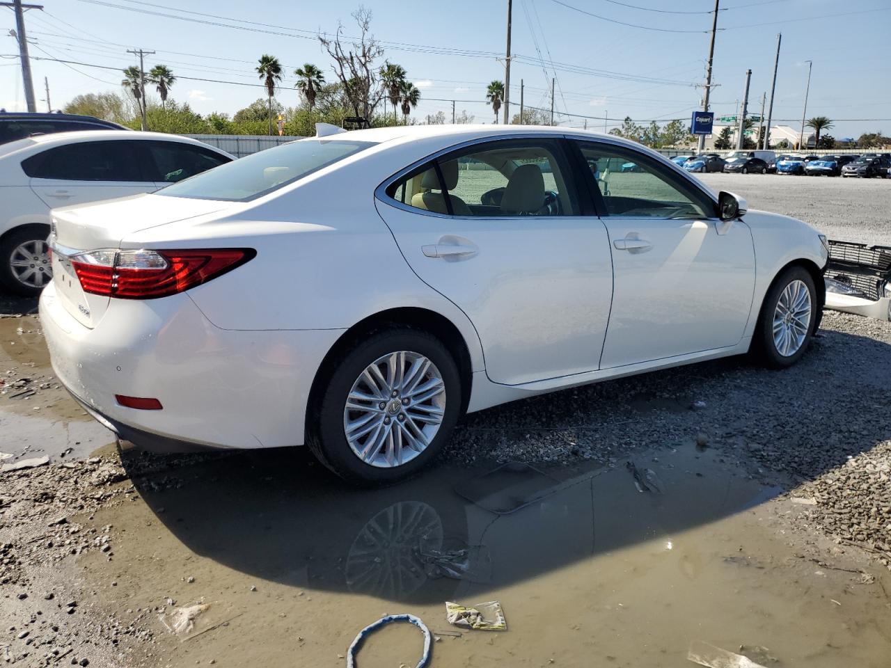 2015 Lexus ES VIN JTHBK1GG8F2183591 Copart auction photo, front end / side damage thumbnail 3