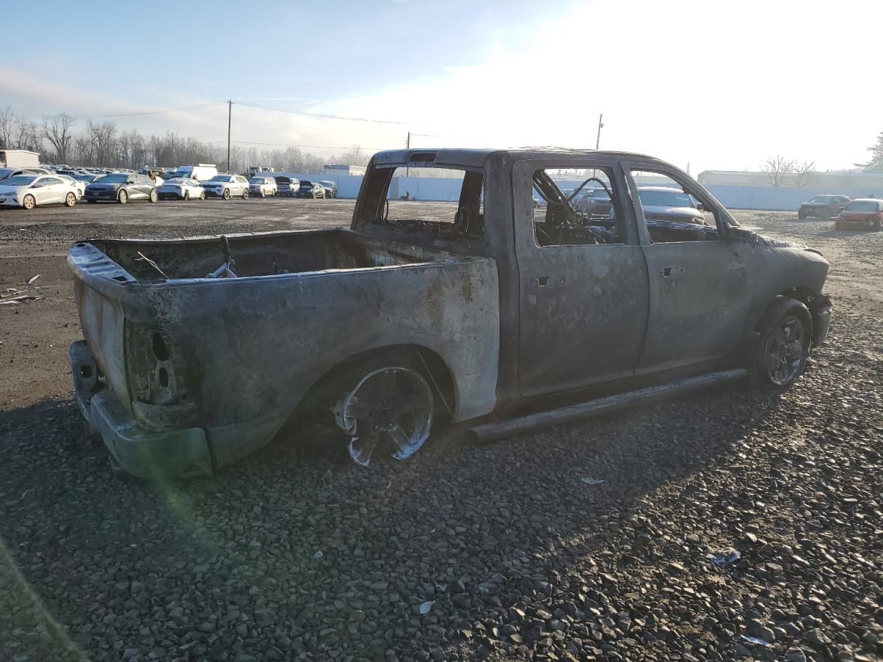 2016 RAM 1500 VIN 1C6RR7LM8GS192746 Copart auction photo, burn damage thumbnail 3