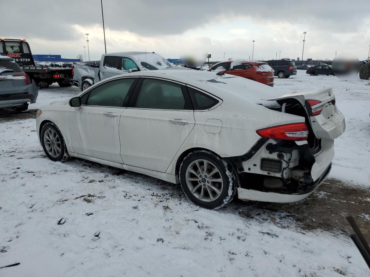 2017 Ford Fusion VIN 3FA6P0HD7HR166045 Copart auction photo, rear end damage thumbnail 2