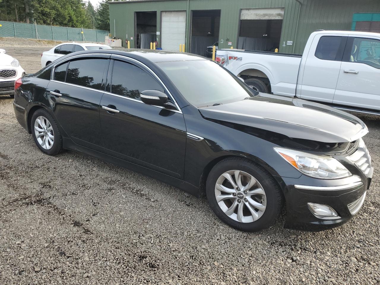 2013 Hyundai Genesis VIN KMHGC4DD2DU212466 Copart auction photo, mechanical damage thumbnail 4
