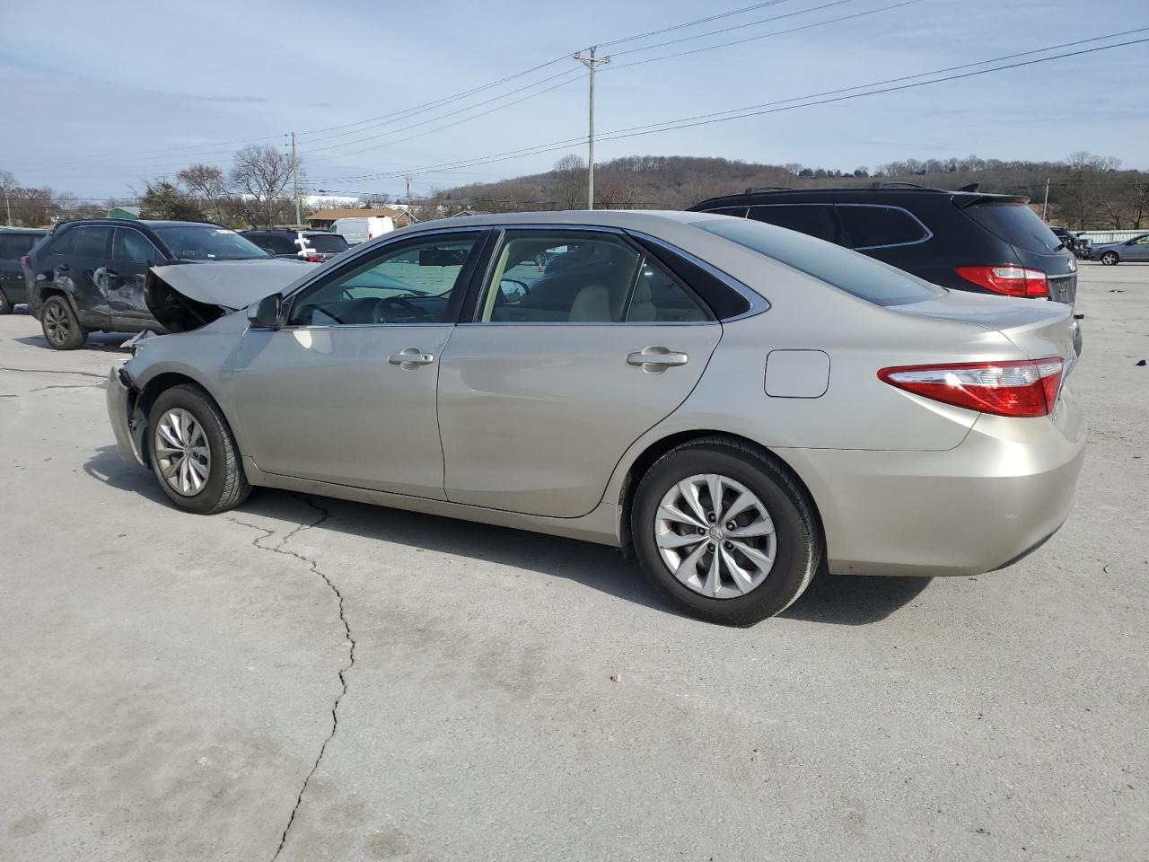 2016 Toyota Camry VIN 4T4BF1FK9GR564403 Copart auction photo, front end damage thumbnail 2