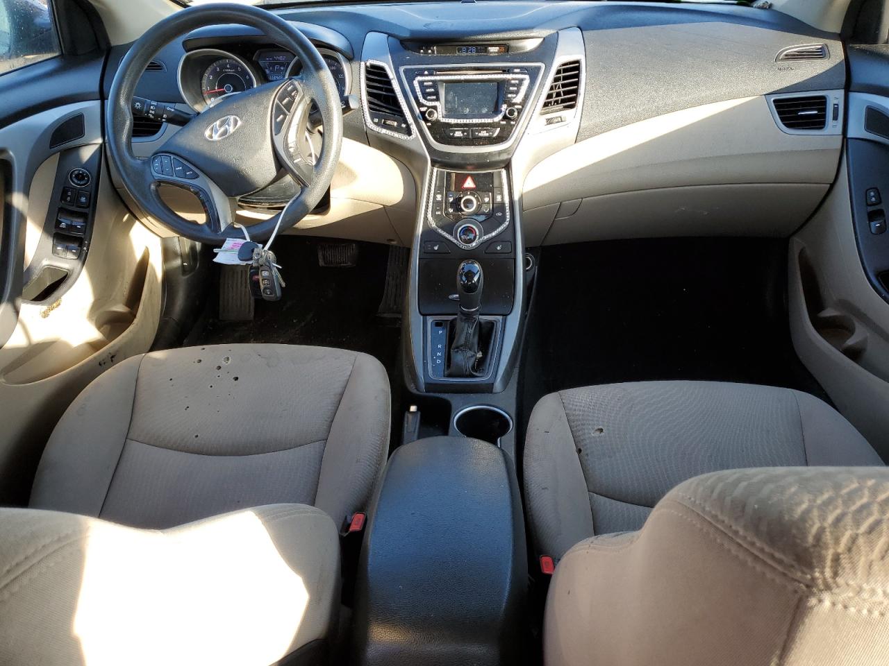 2014 Hyundai Elantra VIN KMHDH4AE2EU153258 Copart auction photo, front end / rear end damage thumbnail 8
