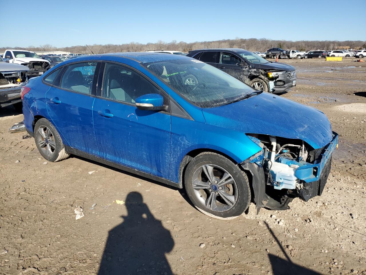 2014 Ford Focus VIN 1FADP3F29EL340301 Copart auction photo, front end damage thumbnail 4