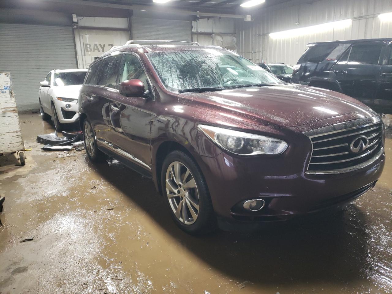 2013 Infiniti JX VIN 5N1AL0MM8DC319168 Copart auction photo, rear end damage thumbnail 4
