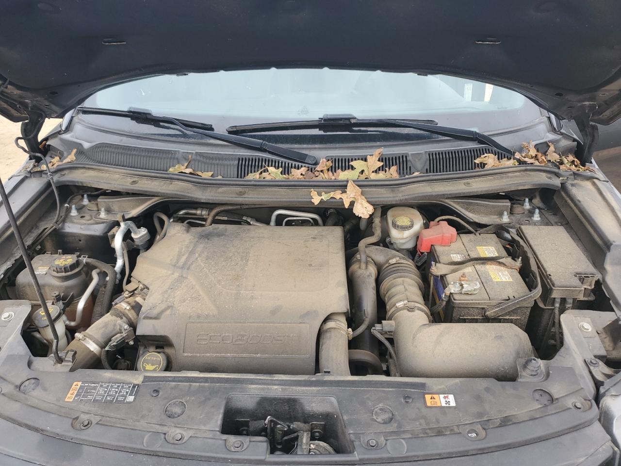 2017 Ford Explorer VIN 1FM5K8GT2HGA01518 Copart auction photo, top/roof damage thumbnail 11