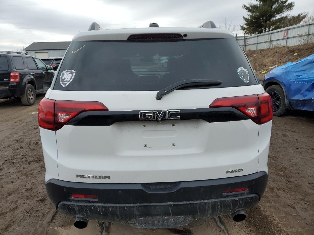 2019 GMC Acadia VIN 1GKKNULS9KZ286187 Copart auction photo, front end / side damage thumbnail 6