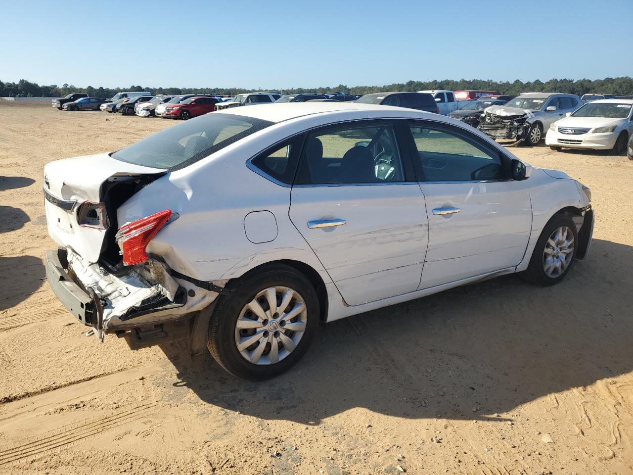 2016 Nissan Sentra VIN 3N1AB7AP6GY284613 Copart auction photo, rear end / front end damage thumbnail 3