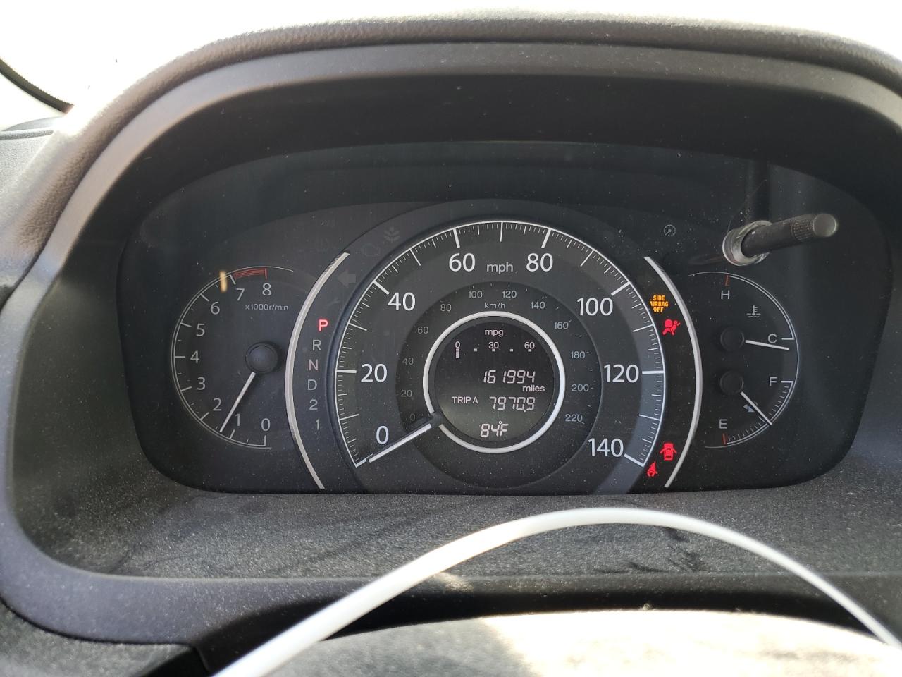 2013 Honda CR-V VIN 5J6RM4H36DL076824 Copart auction photo, side / front end damage thumbnail 9