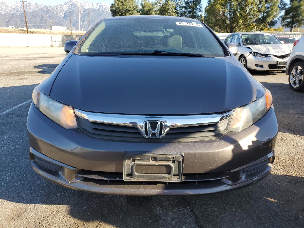 2012 Honda Civic VIN 19XFB2F93CE300634 Copart auction photo, side damage thumbnail 5