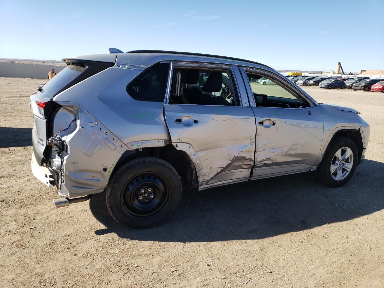 2019 Toyota RAV 4 VIN JTMRWRFV1KD024641 Copart auction photo, all over damage thumbnail 3
