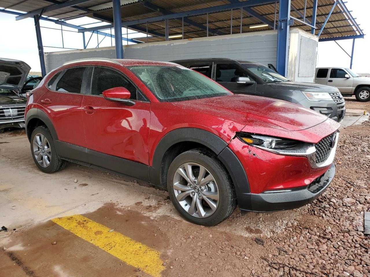 2023 Mazda CX-30 VIN 3MVDMBBMXPM546117 Copart auction photo, front end / side damage thumbnail 4