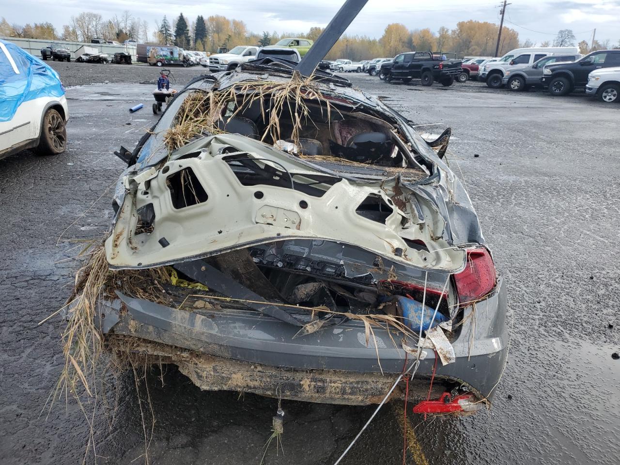 2023 Hyundai Sonata VIN KMHL34J25PA247350 Copart auction photo, rollover damage thumbnail 6