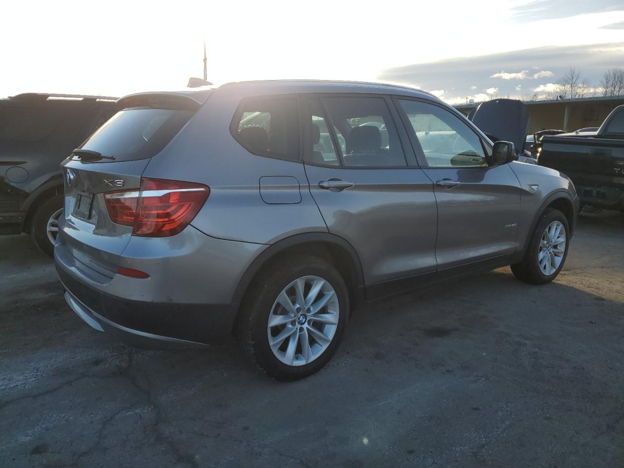 2014 BMW X3 VIN 5UXWX9C56E0D25763 Copart auction photo, side / minor dent/scratches damage thumbnail 3