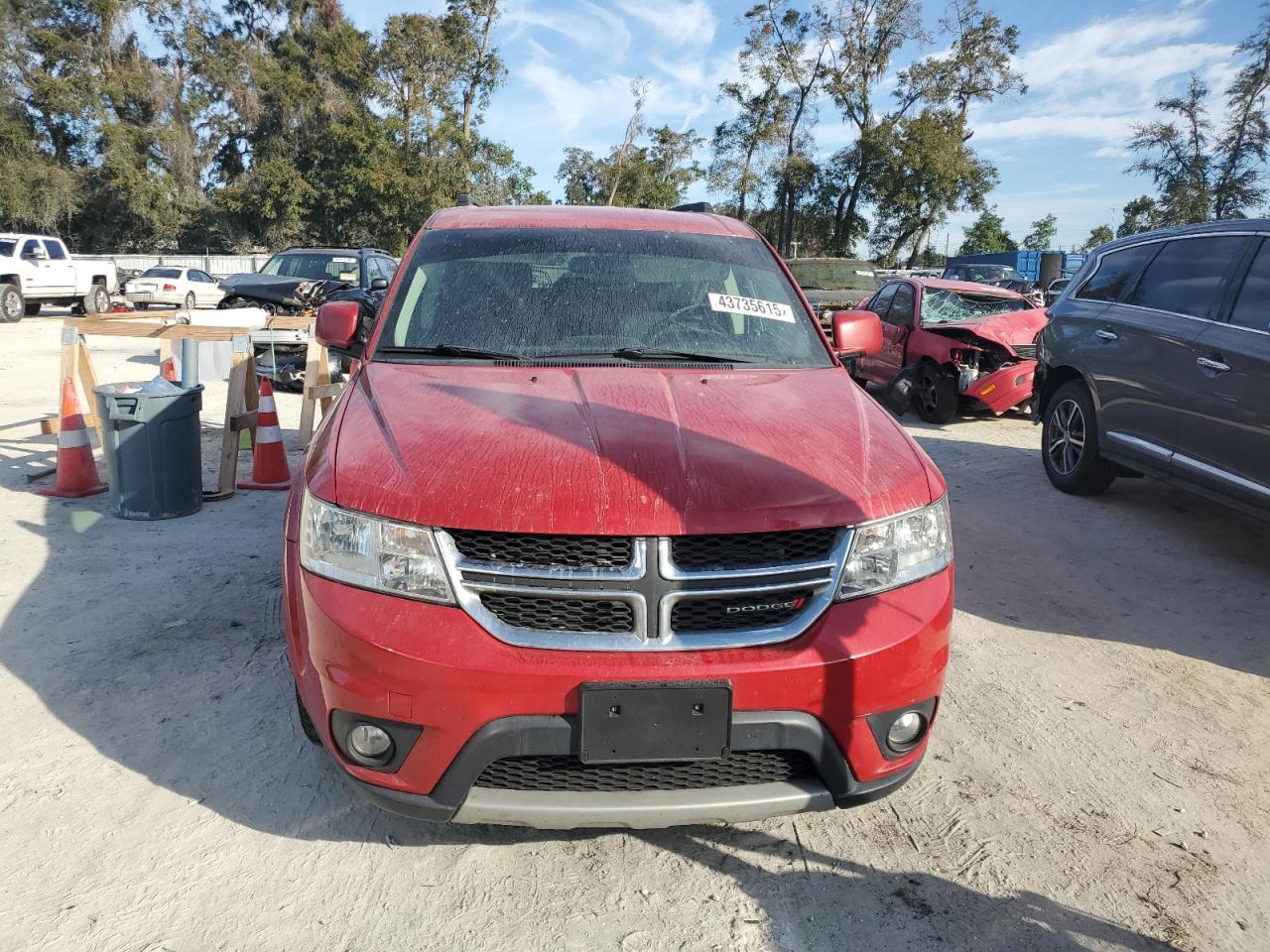 2016 Dodge Journey VIN 3C4PDCBG0GT100496 Copart auction photo, side damage thumbnail 5