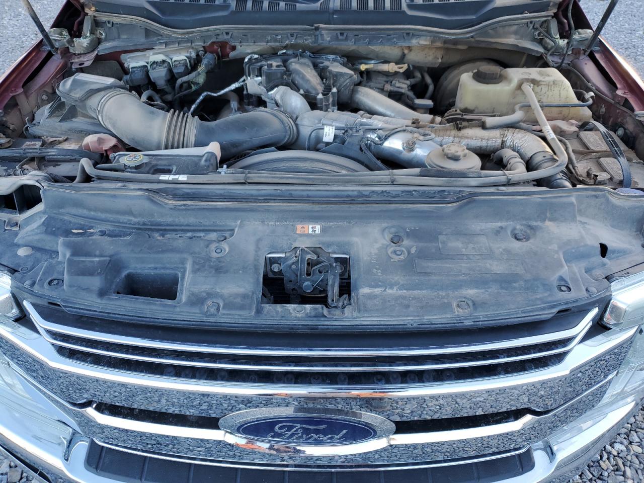2017 Ford F250 VIN 1FT7W2BT6HED66561 Copart auction photo, front end / undercarriage damage thumbnail 12