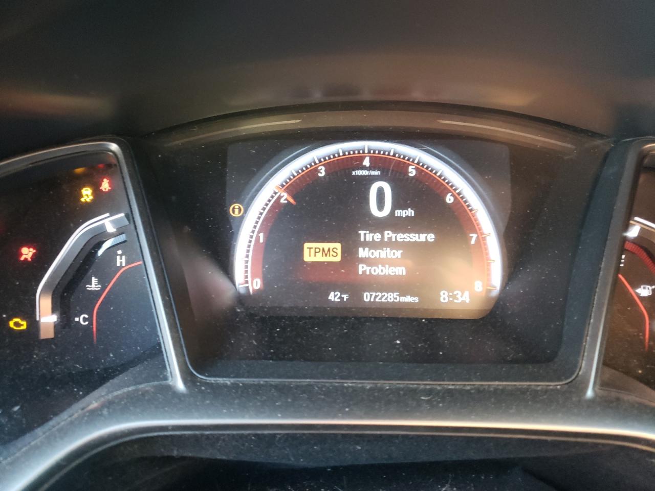2019 Honda Civic VIN 2HGFC3A52KH750853 Copart auction photo, front end / rear end damage thumbnail 9
