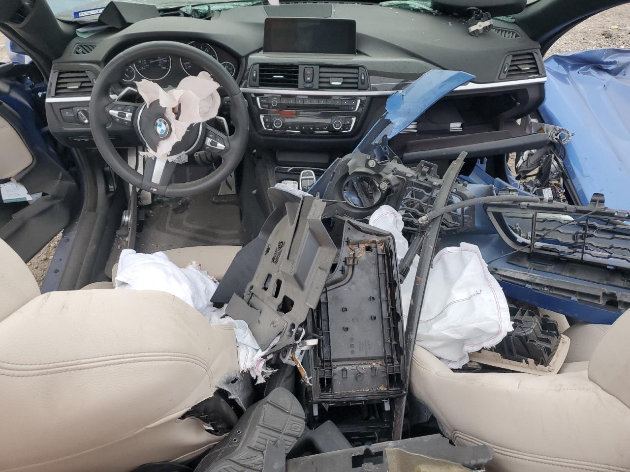 2017 BMW 4er VIN WBA4U1C34H5A16363 Copart auction photo, rollover / all over damage thumbnail 8