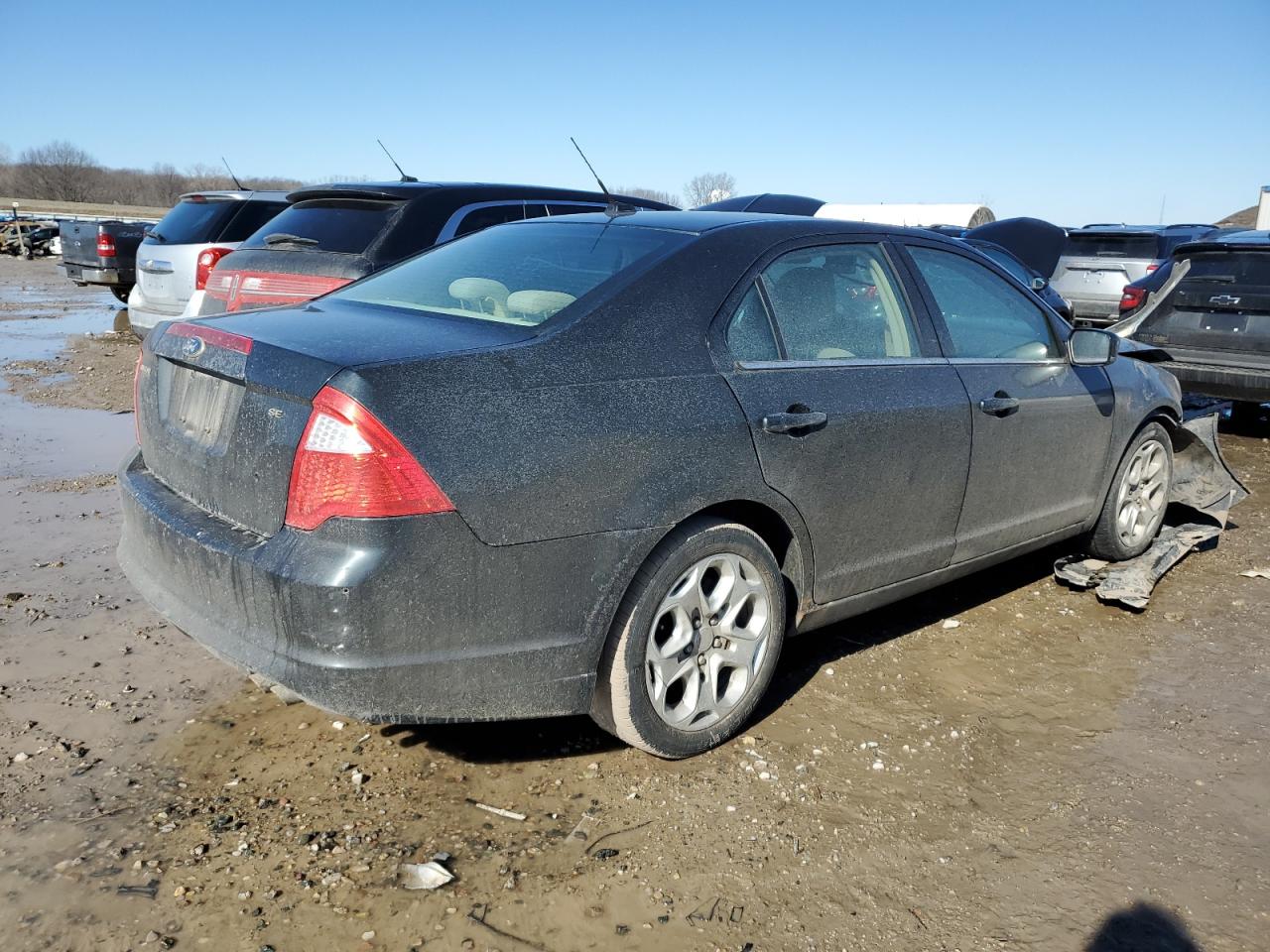 2010 Ford Fusion VIN 3FAHP0HA7AR350034 Copart auction photo, front end / side damage thumbnail 3