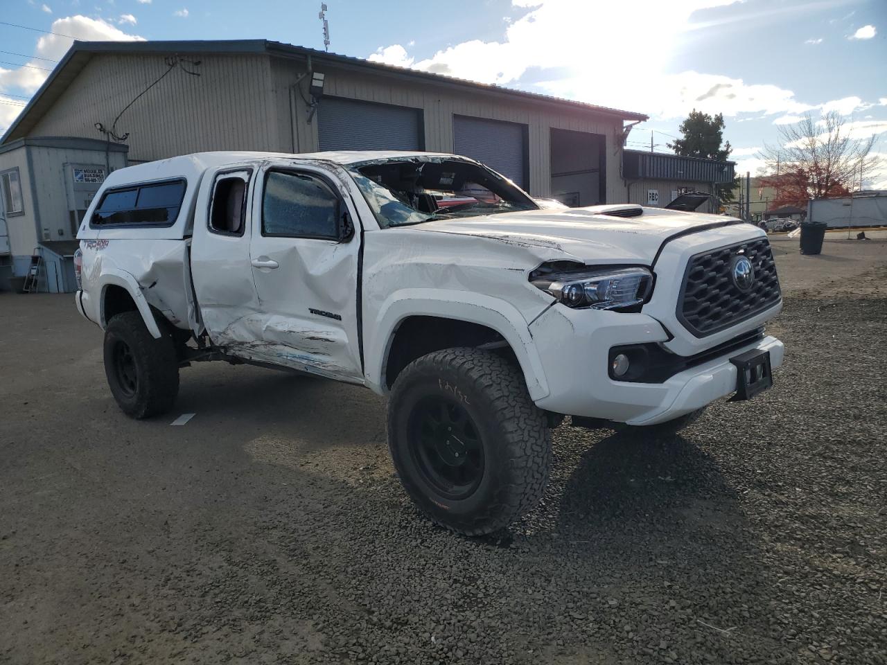 2022 Toyota Tacoma VIN 3TYSZ5AN7NT059464 Copart auction photo, rollover damage thumbnail 4