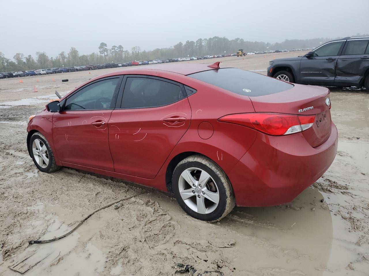 2012 Hyundai Elantra VIN KMHDH4AE6CU199012 Copart auction photo, front end damage thumbnail 2