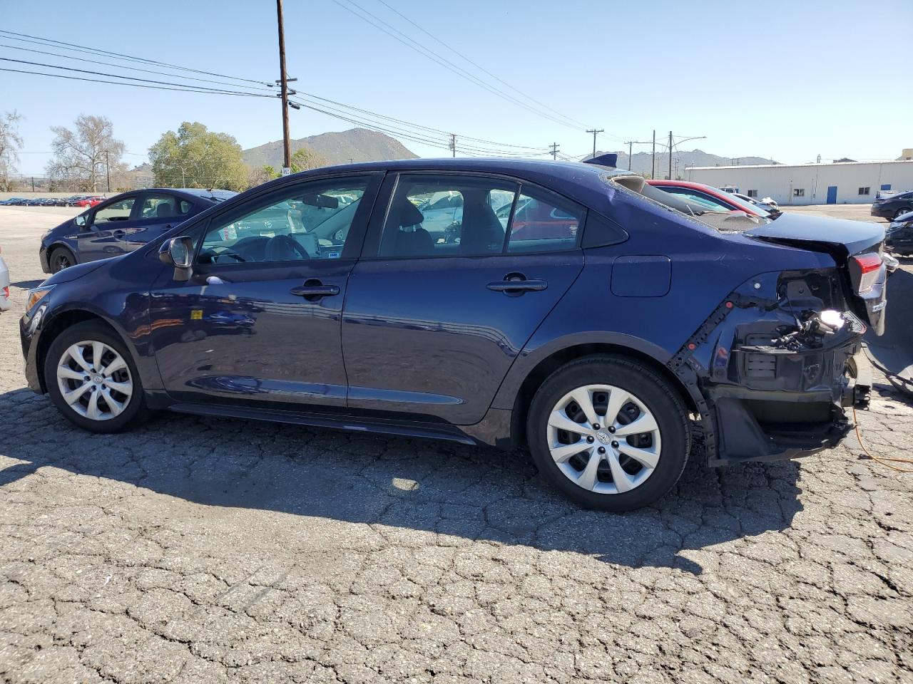 2022 Toyota Corolla VIN 5YFEPMAE4NP328327 Copart auction photo, side / rear end damage thumbnail 2