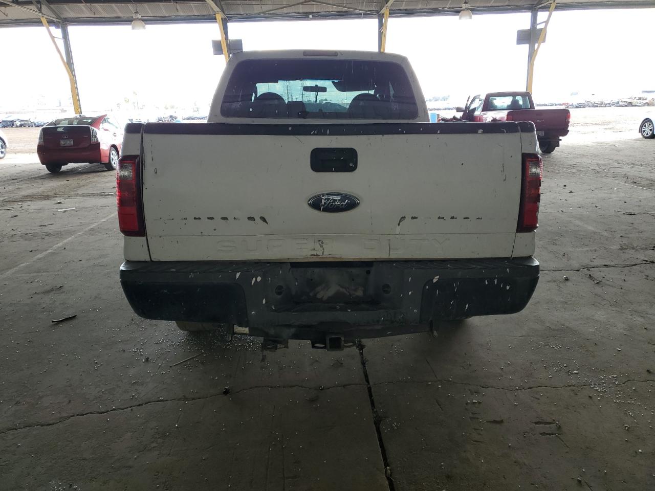 2008 Ford F250 VIN 1FTSX20Y68ED45859 Copart auction photo, front end / rear end damage thumbnail 6