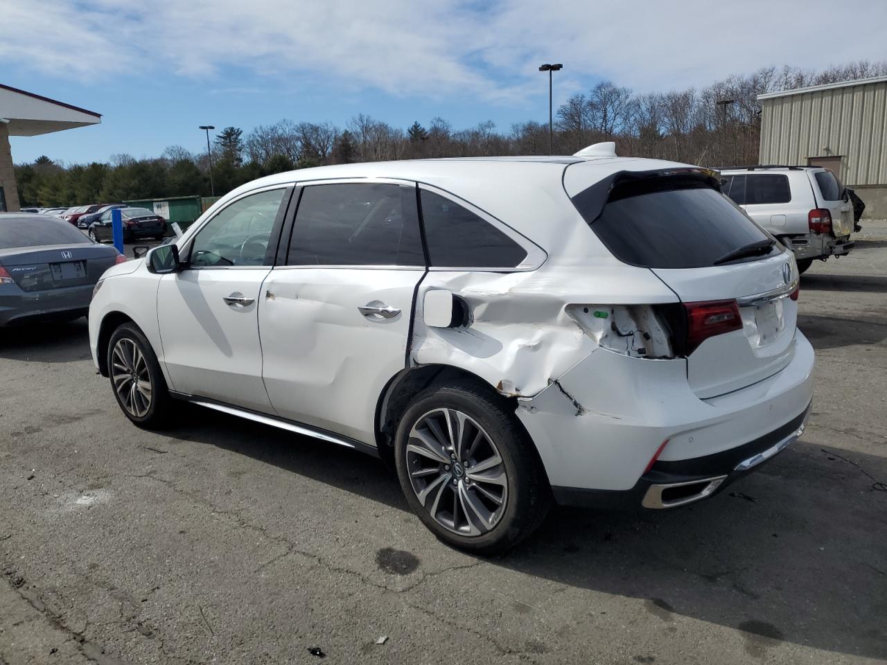 2020 Acura MDX VIN 5J8YD4H52LL001878 Copart auction photo, side / rear end damage thumbnail 2