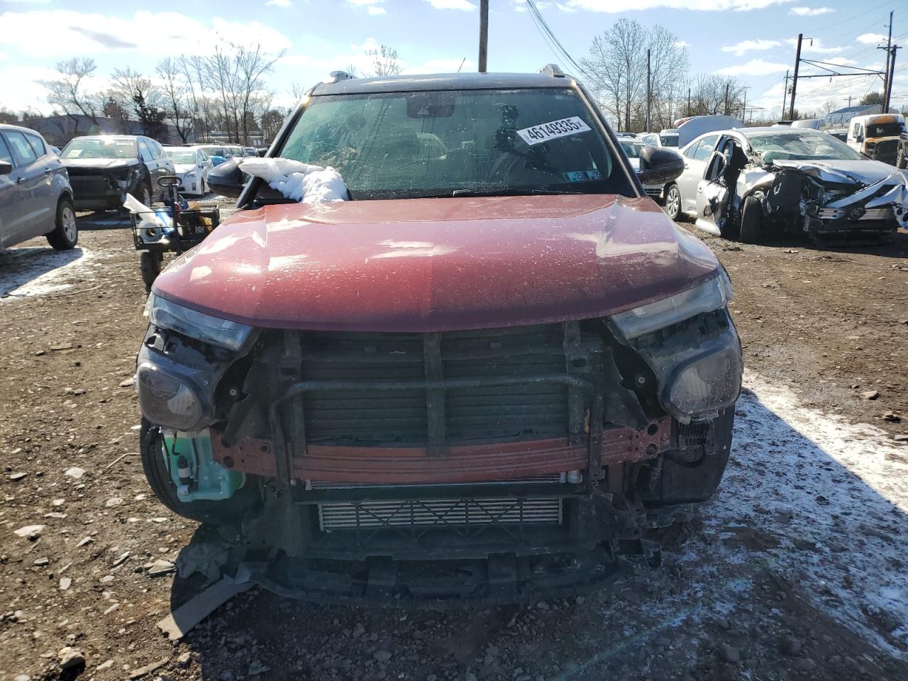 2023 Chevrolet TrailBlazer VIN KL79MTSLXPB216731 Copart auction photo, front end / side damage thumbnail 5