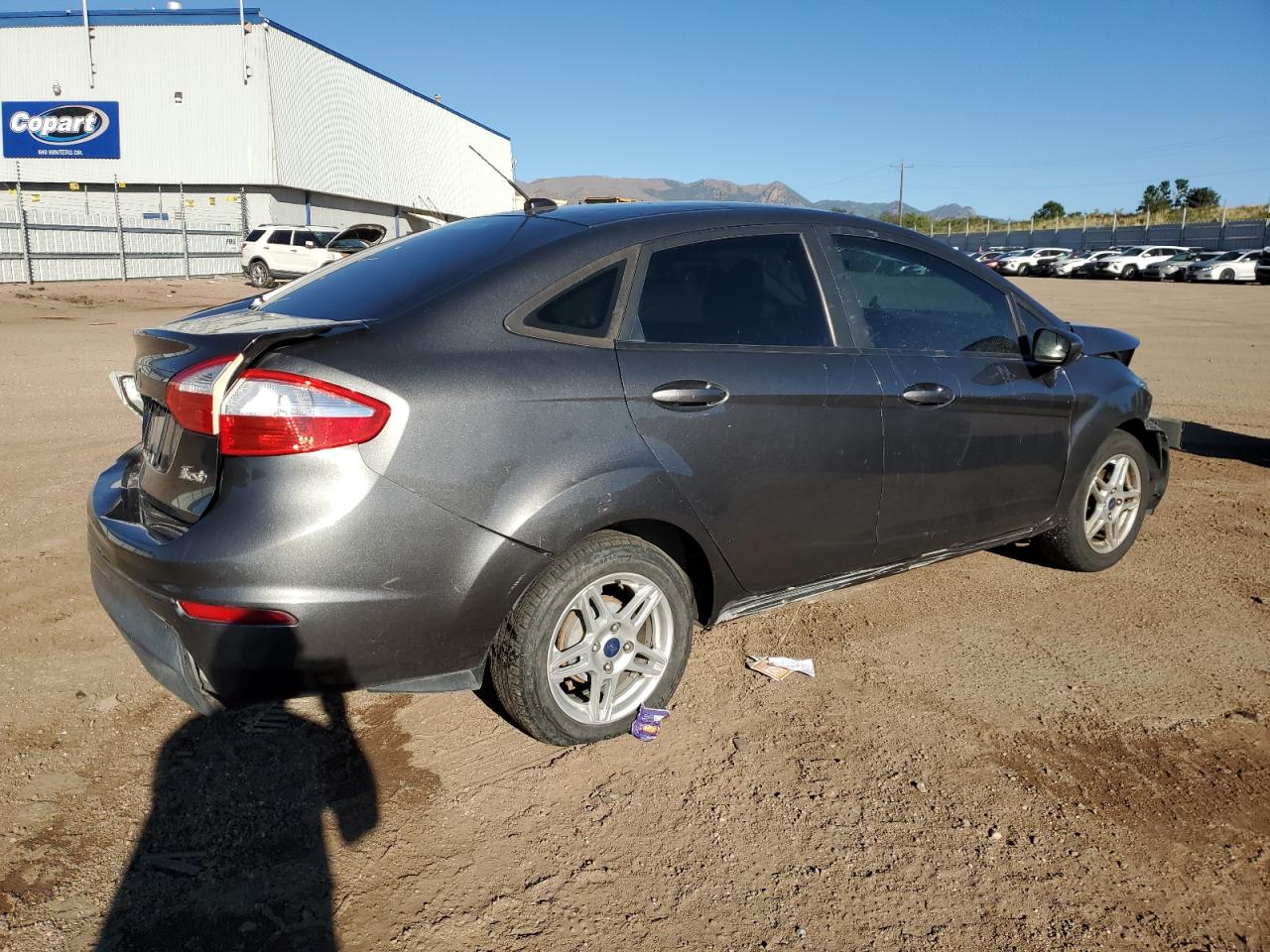 2017 Ford Fiesta VIN 3FADP4BJ7HM109788 Copart auction photo, front end / rear end damage thumbnail 3